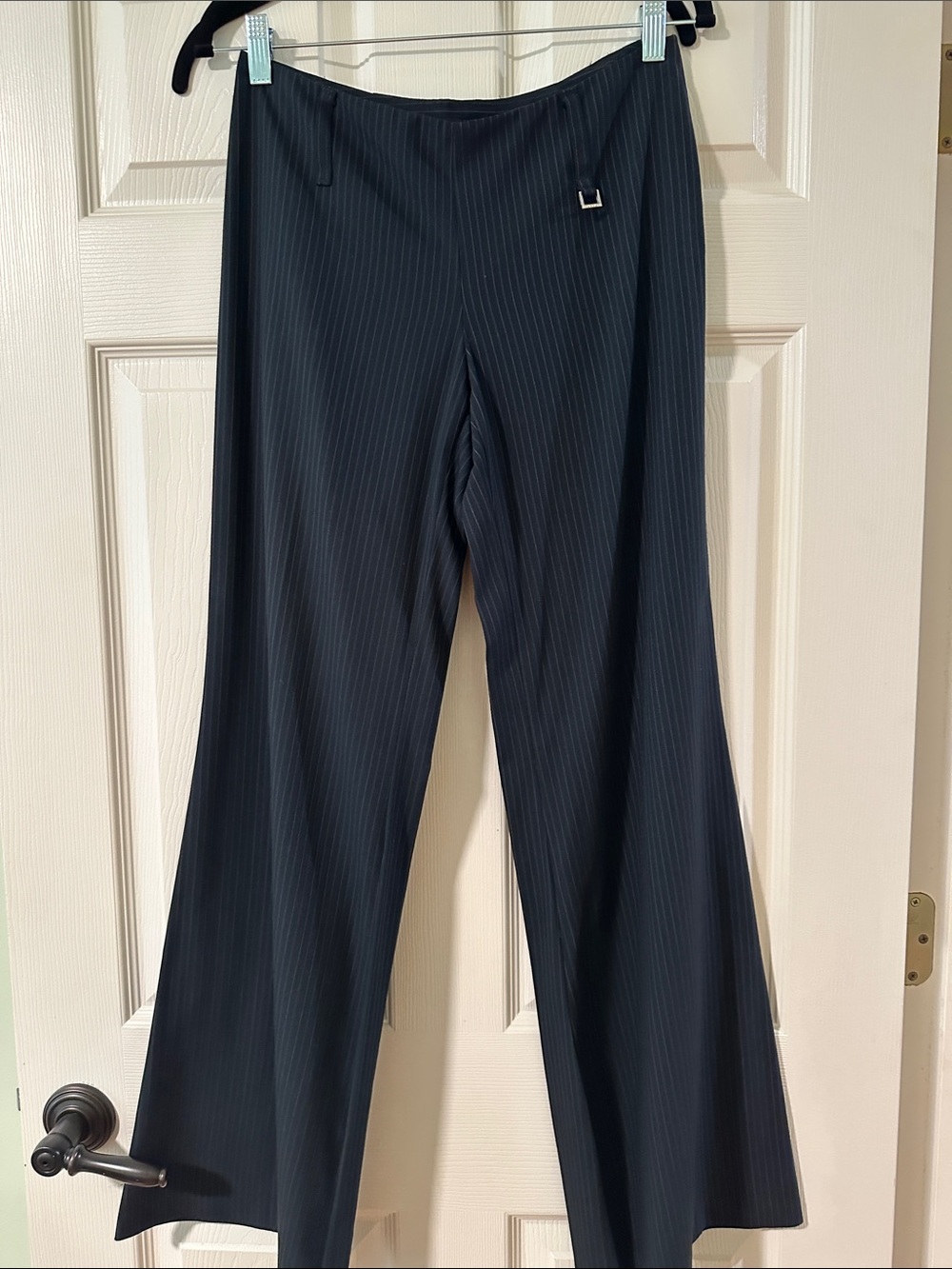 Sisley - Black Pinstripe Wide Leg Pants